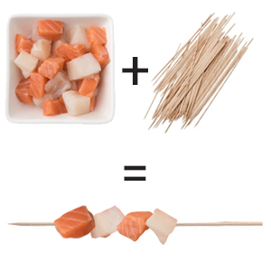 Visspies Zalm/Witvis Mix